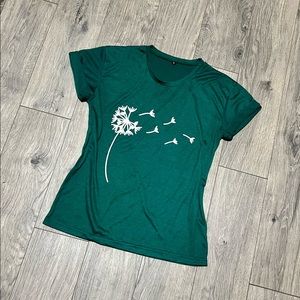 Deep Green Dandelion Tee